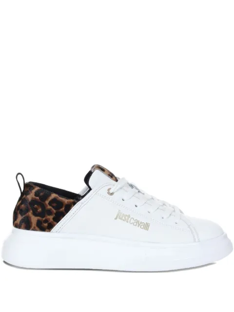 Just Cavalli leopard-print panel sneakers