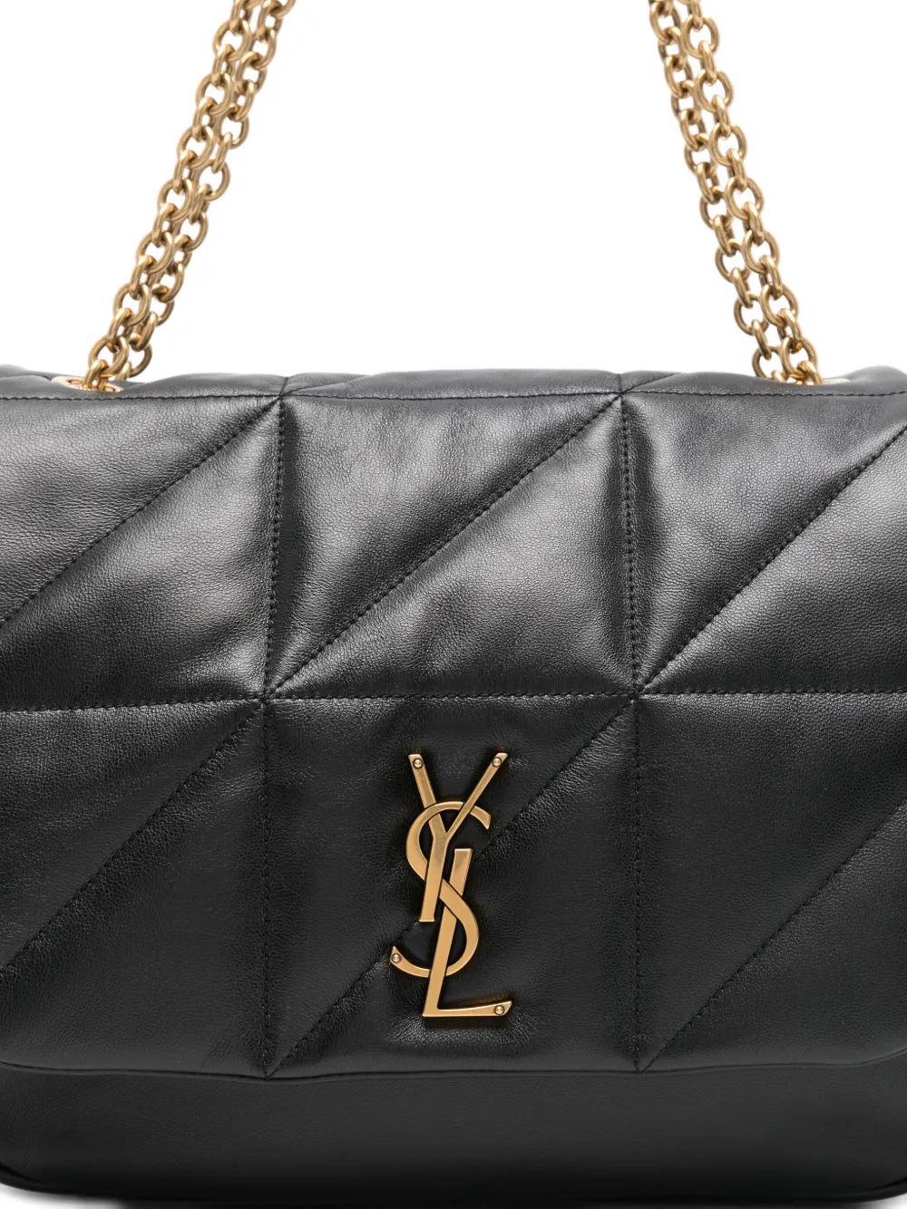 Saint Laurent Medium Jamie 4.3 gewatteerde schoudertas met ketting Zwart
