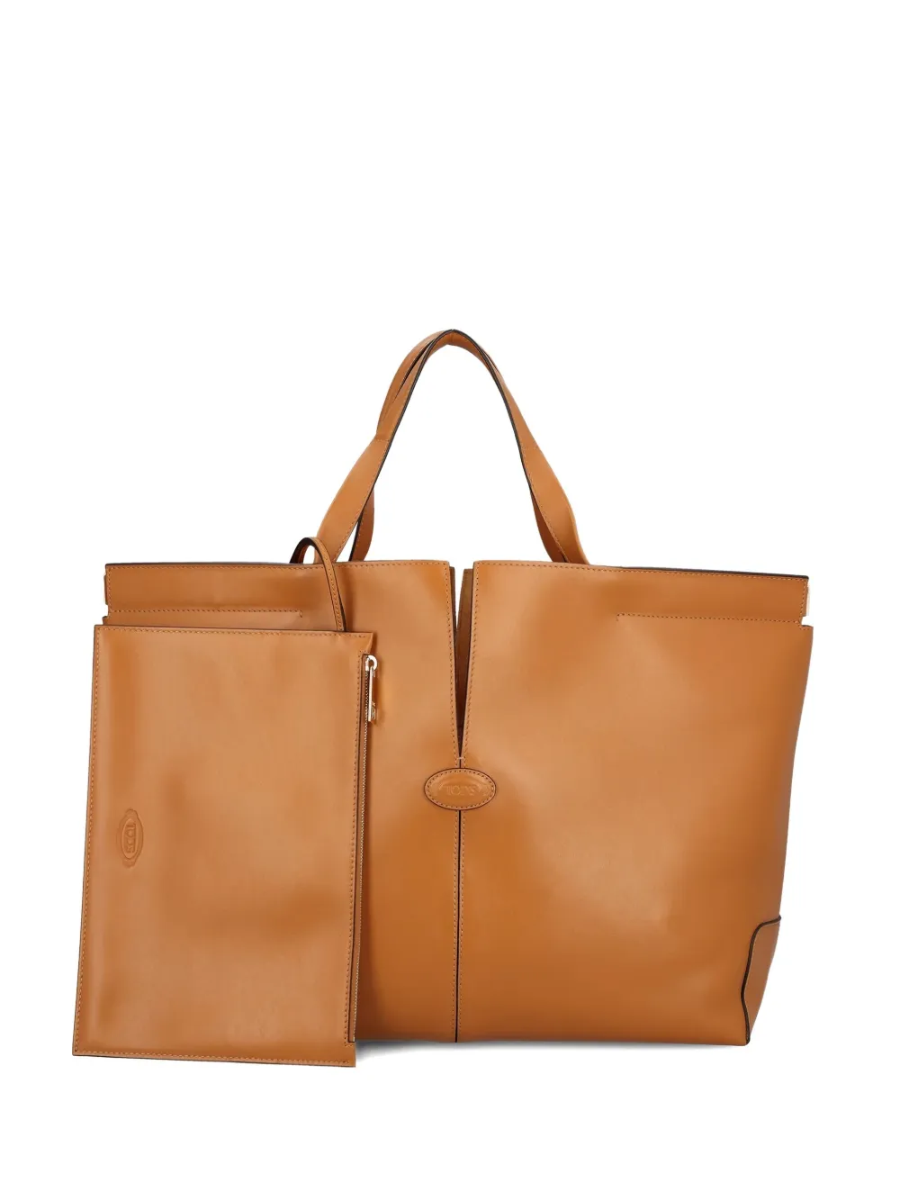 Tod's Medium Di Bag Folio Tote Bag In Brown