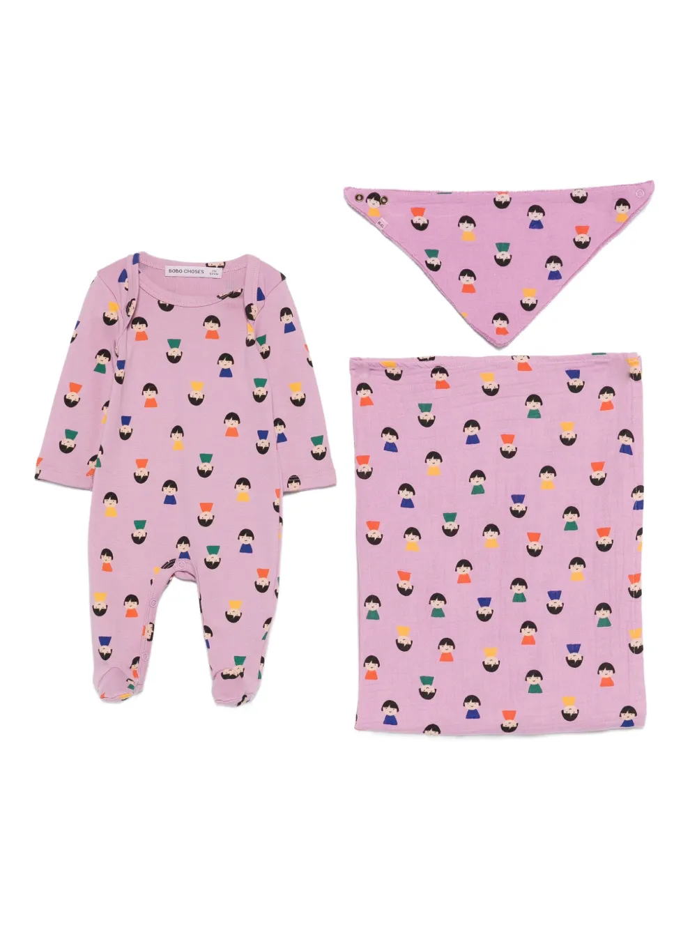 Bobo Choses Game Pawn romper (set van drie) Paars