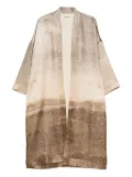 Pierre-Louis Mascia landscape-print coat - Gold