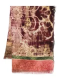 Pierre-Louis Mascia patterned silk scarf - Red
