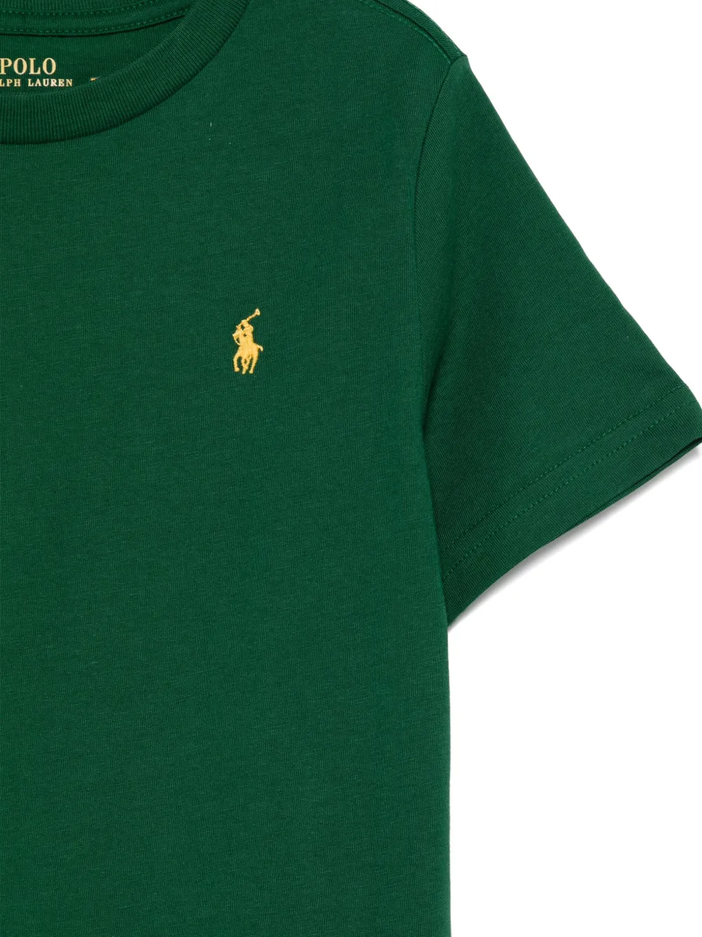 POLO RALPH LAUREN KIDS T-shirt met borduurwerk Groen