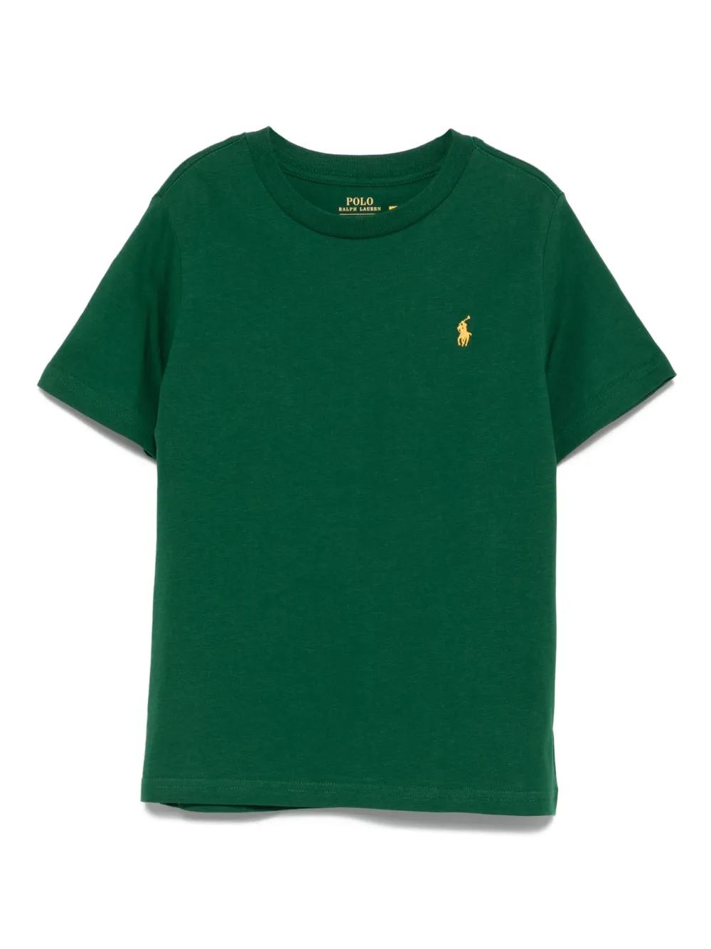 POLO RALPH LAUREN KIDS Polo Pony-embroidered T-shirt - グリーン POLO RALPH LAUREN KIDS Polo Pony-embroidered T-shirt - グリーン