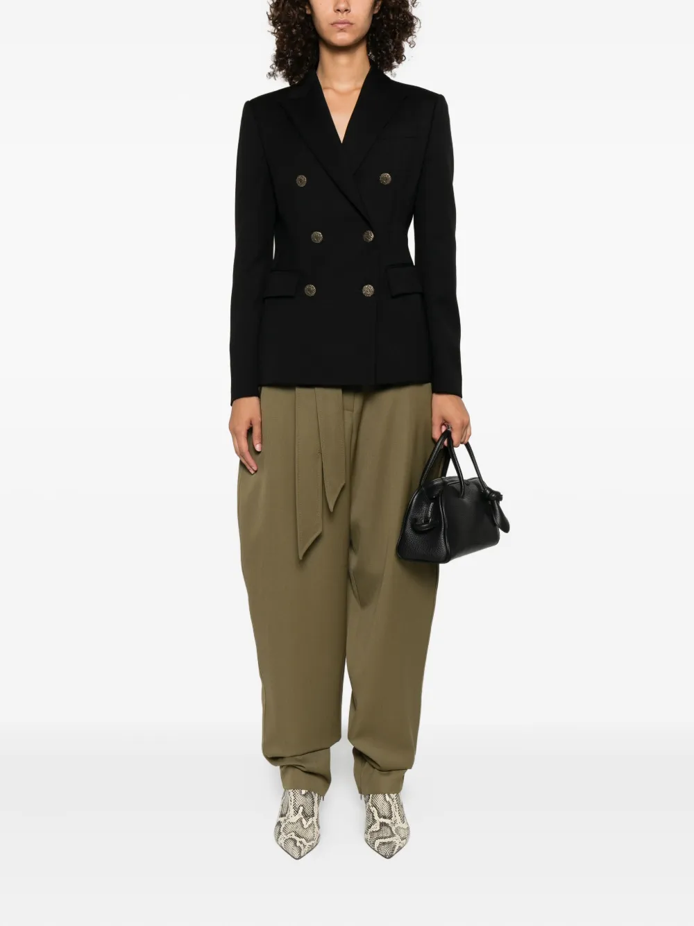 DONDUP Blazer met dubbele rij knopen Zwart
