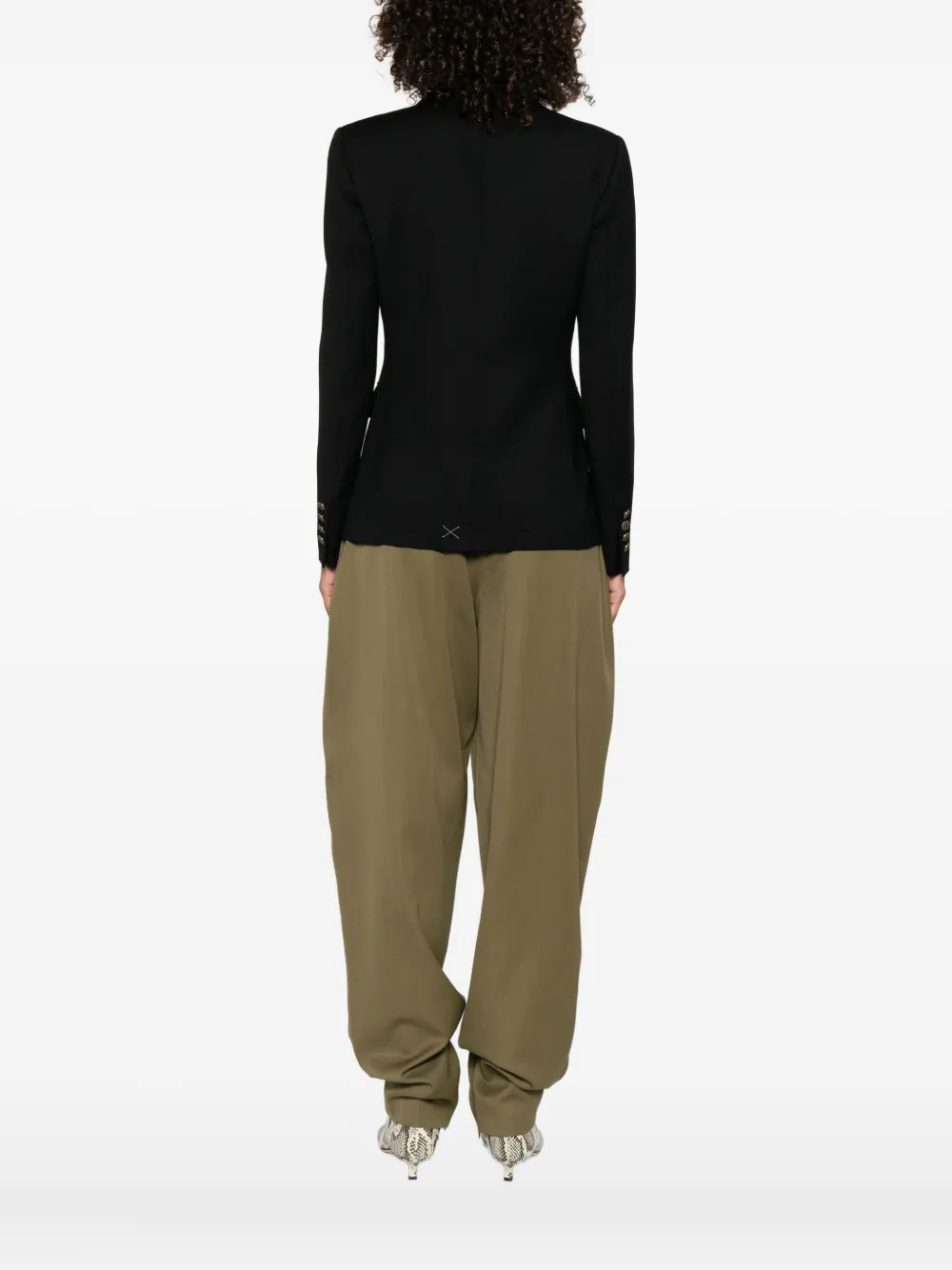 DONDUP Blazer met dubbele rij knopen Zwart