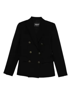 Sacai ストライプ ダブルジャケット | ブラック | FARFETCH JP