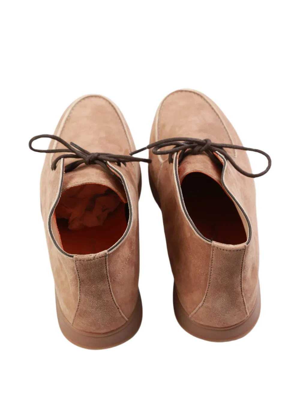 Andrea Ventura lace-up suede desert boots Brown