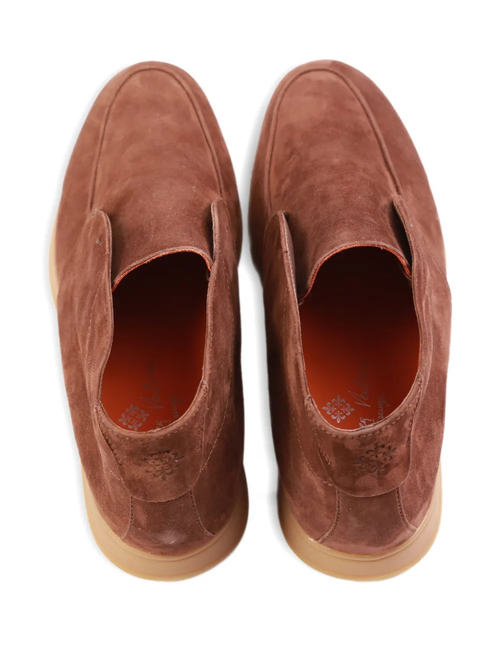 Andrea Ventura suede loafers Brown