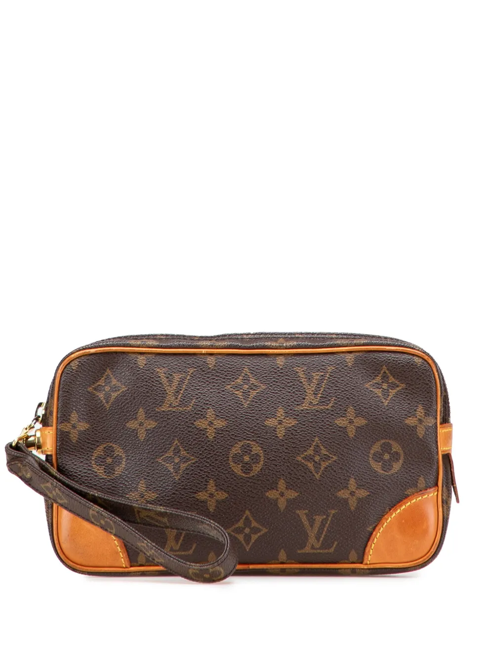 Louis Vuitton Pre-Owned 1995 Monogram Marly Dragonne PM clutch bag | Brown | Image 1