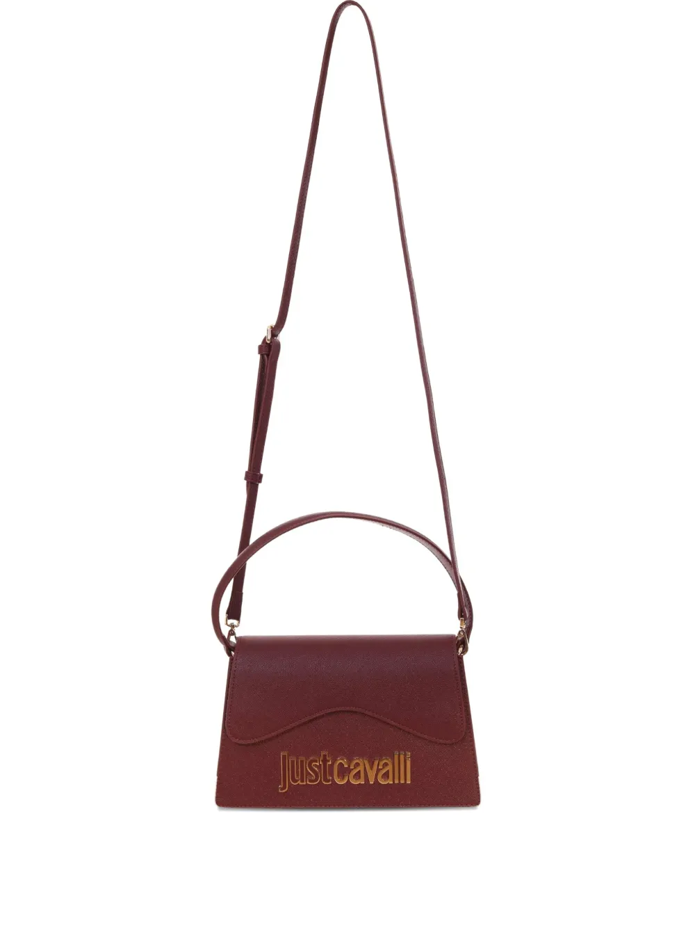 Just Cavalli top-handle logo shoulder bag Rood