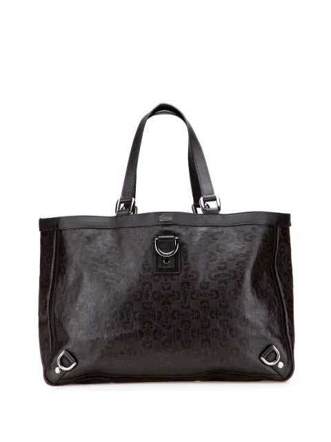 Gucci Pre-Owned 2000-2015 Leather Abbey D Ring Horsebit tote bag