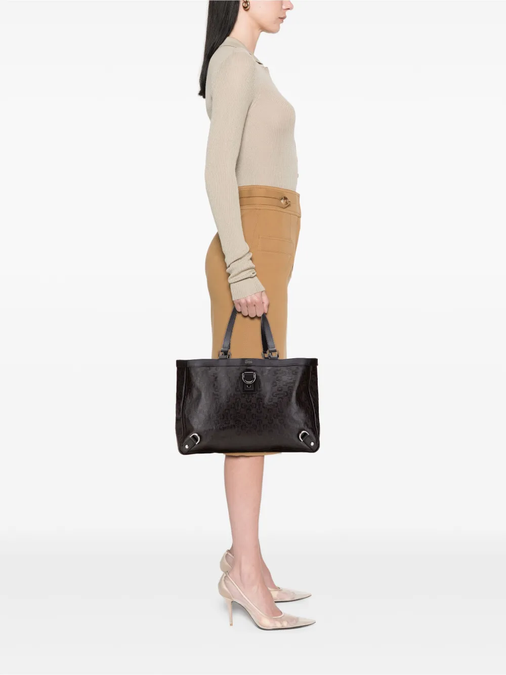 Gucci Pre-Owned 2000-2015 Leather Abbey D Ring Horsebit tote bag | Pre-Owned | Image 2