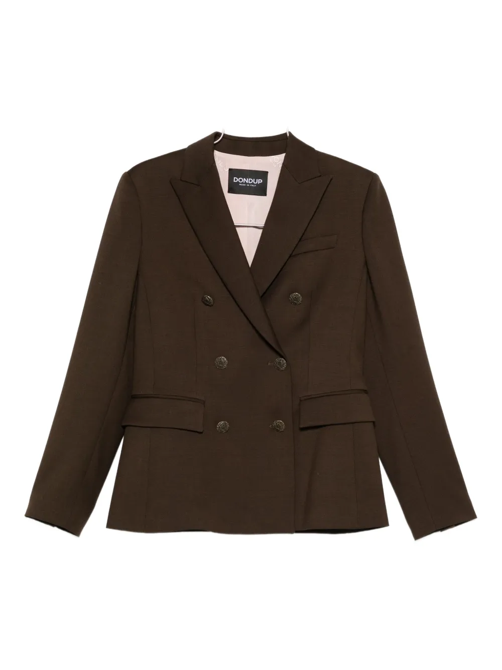Dondup Double-breasted Buttoned Jacket In Green