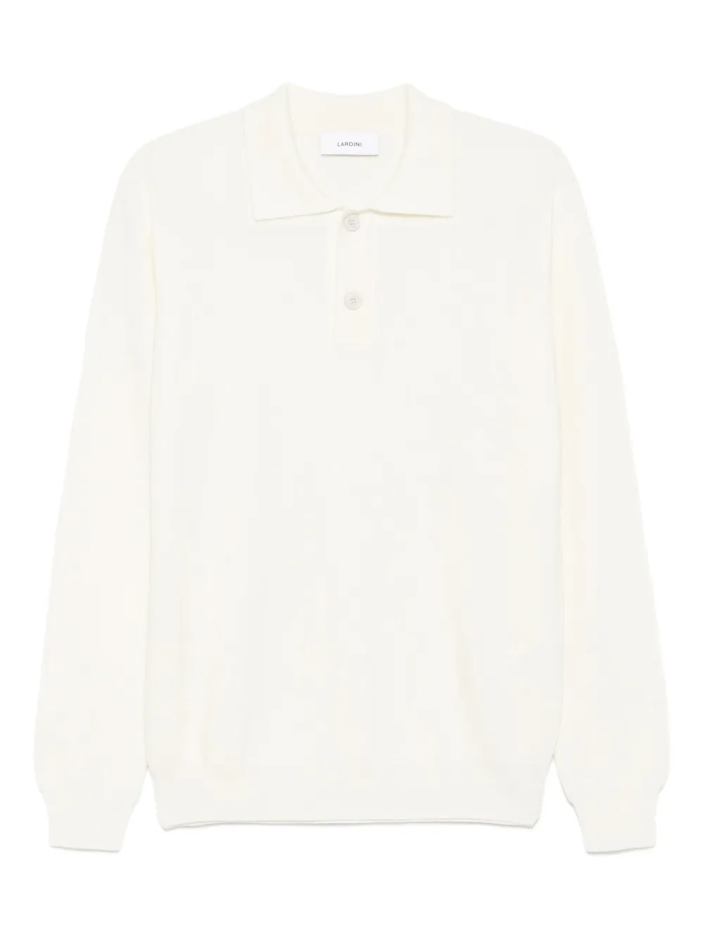 Lardini playera tipo polo tejida de canalé | neutro | Image 1
