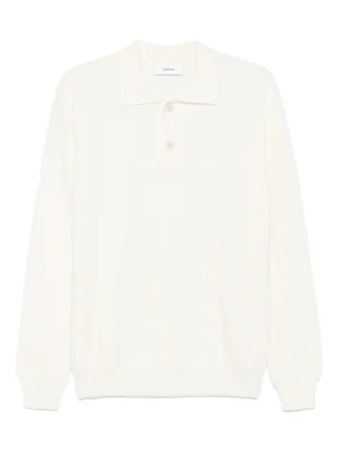 Lardini ribbed-knit polo shirt