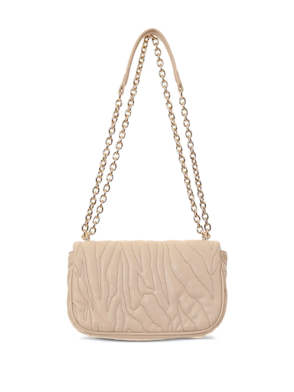 Just Cavalli quilted chain-strap shoulder bag - Beige