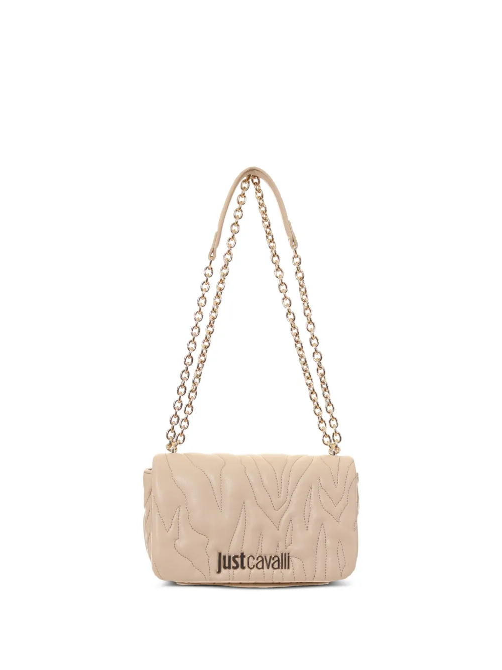 Just Cavalli quilted chain-strap shoulder bag - Toni neutri