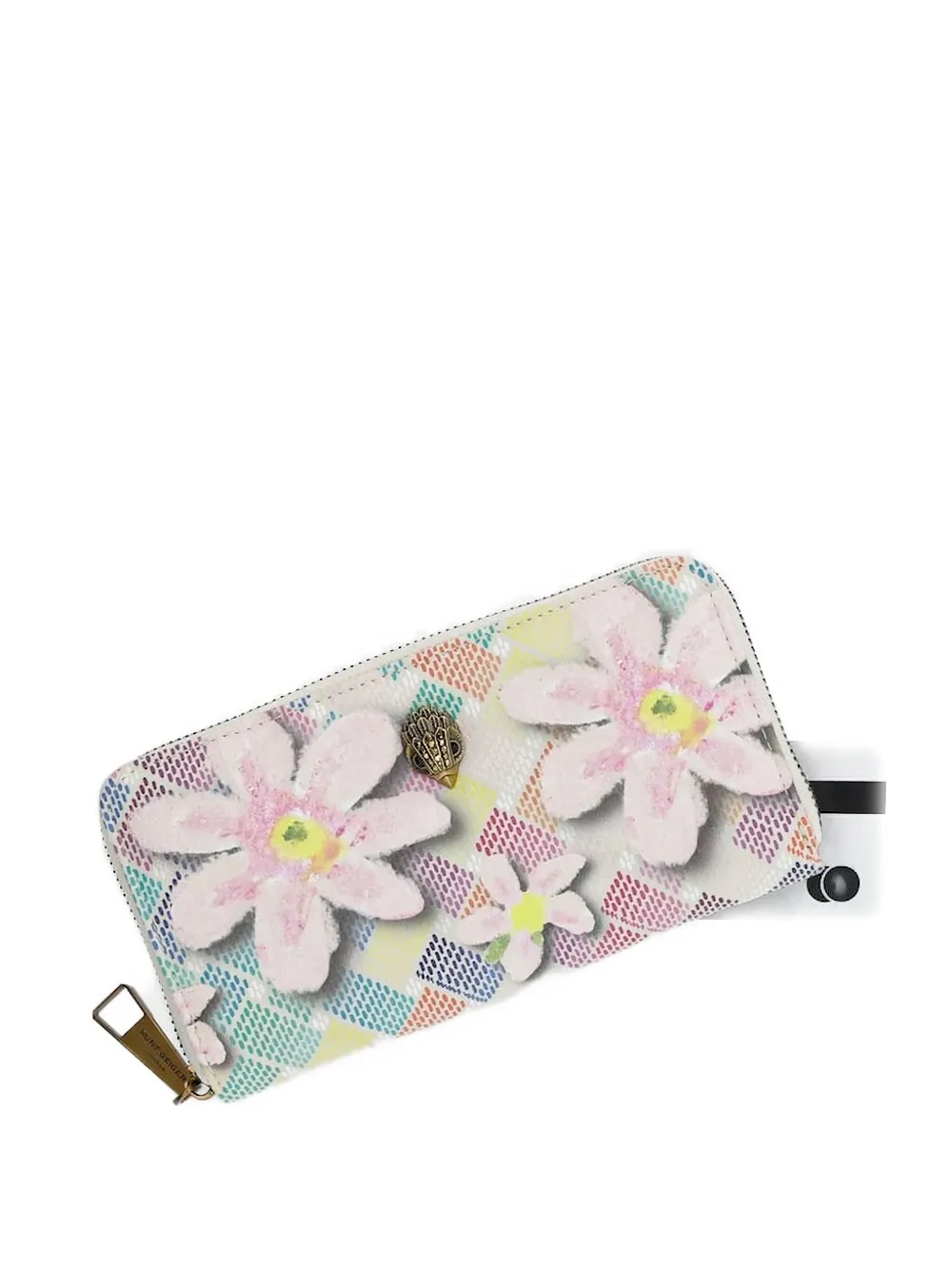 Kurt Geiger Floral Zip-around Wallet In Multi