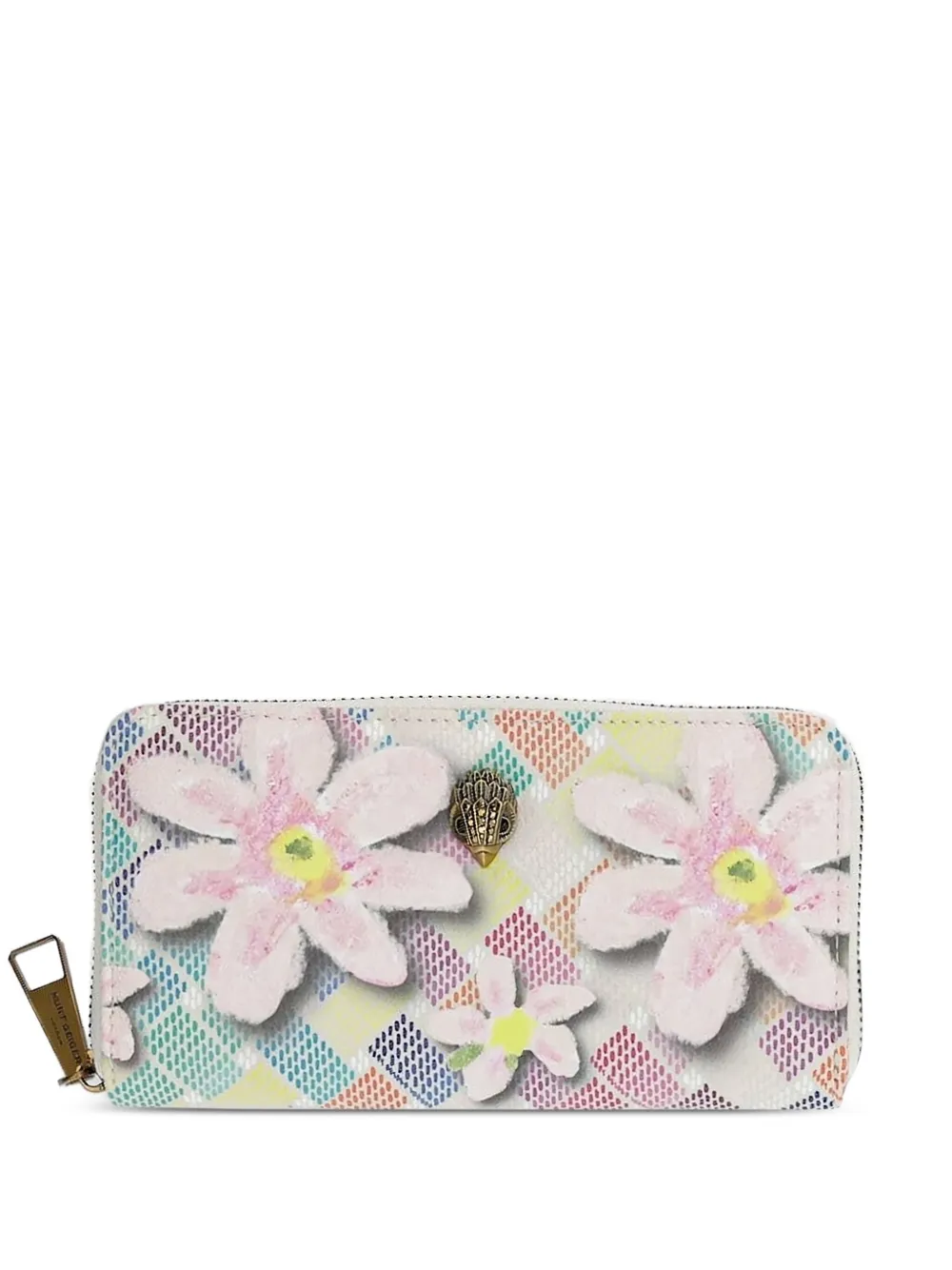 Kurt Geiger London floral zip-around wallet | Pink | Image 1