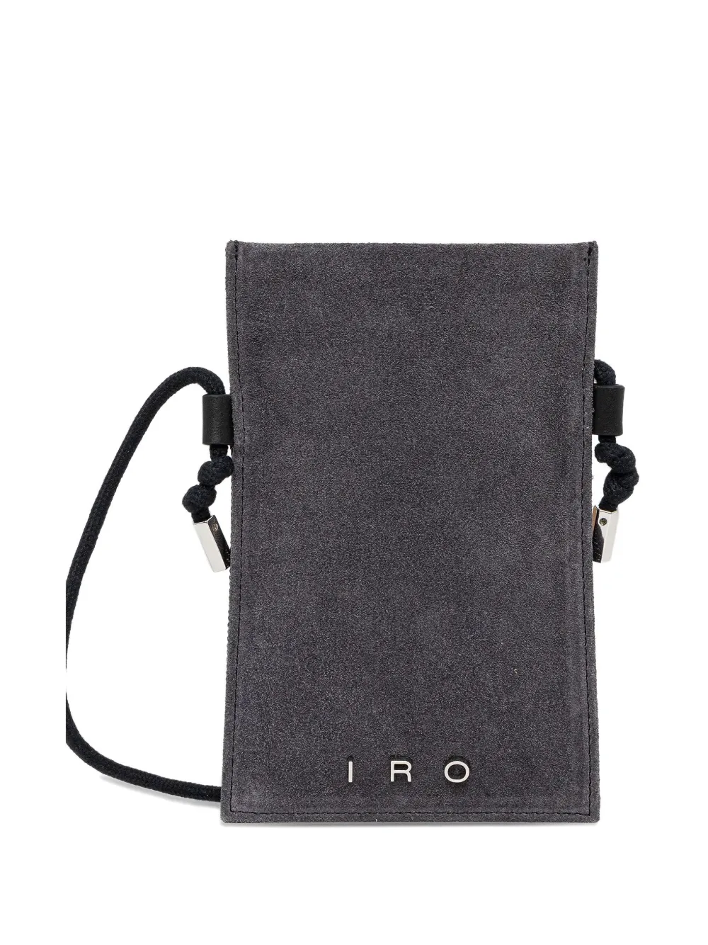 Iro Drawstring Phone Bag In Black