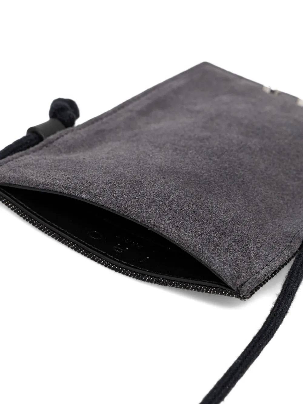 Iro Drawstring Phone Bag In Black