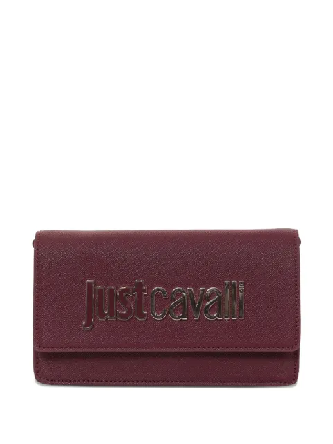 Just Cavalli bolsa con placa del logo y correa de cadena