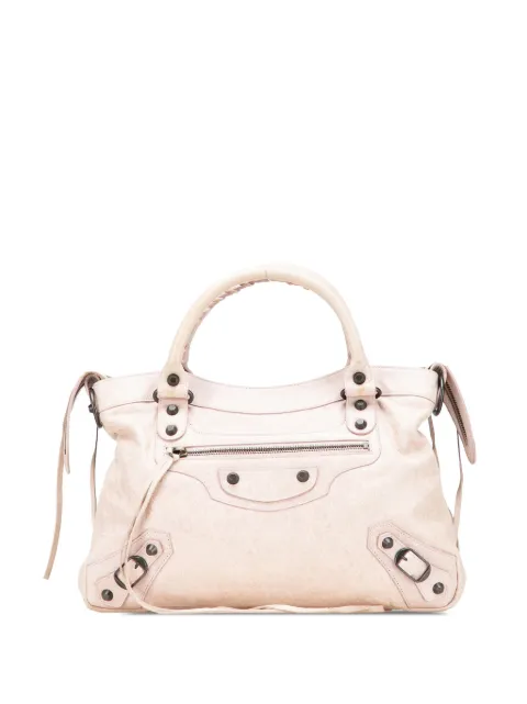 Balenciaga Pre-Owned 2000-2025 Lambskin Motocross Classic Town satchel