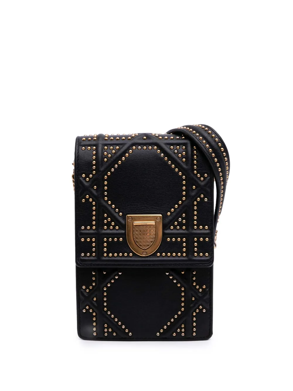 Christian Dior Pre-Owned 2018 Studded Leather Vertical Diorama Christian Dior Pre-Owned 2018 Studded Leather Vertical Diorama
