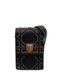 Christian Dior Pre-Owned 2018 Studded Leather Vertical Diorama crossbody bag - Black