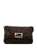 Fendi Pre-Owned 2010-2025 Large Zucca Canvas Mia Flap shoulder bag - Brown