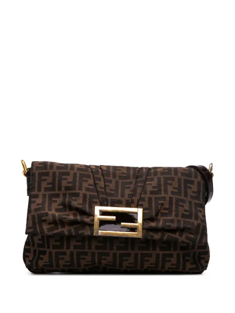 Fendi Pre-Owned 2010-2025 Large Zucca Canvas Mia Flap shoulder bag