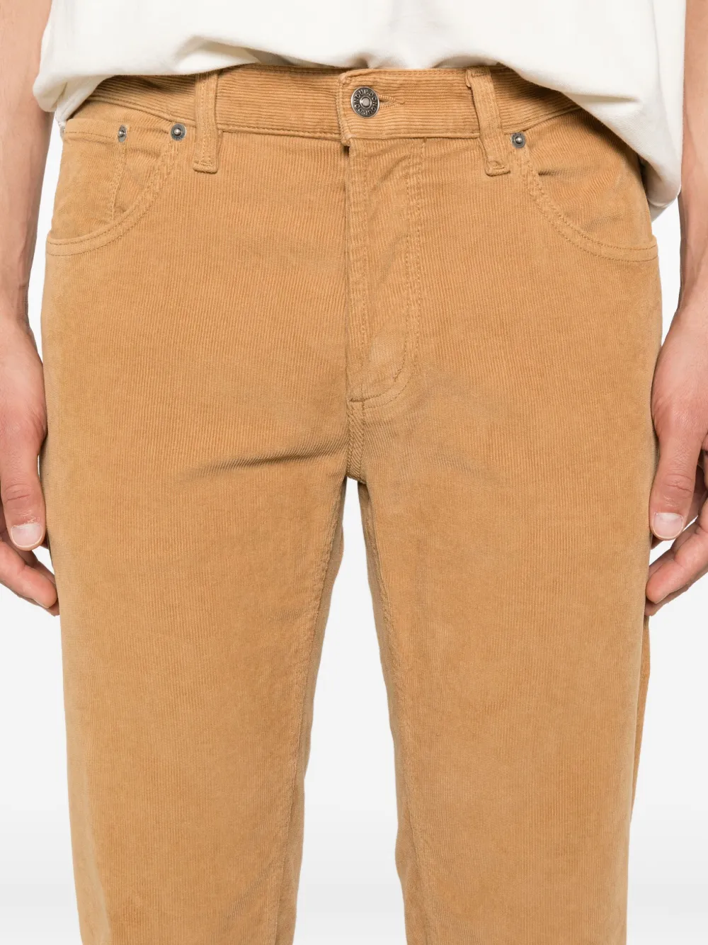 DONDUP Ribfluwelen broek Beige