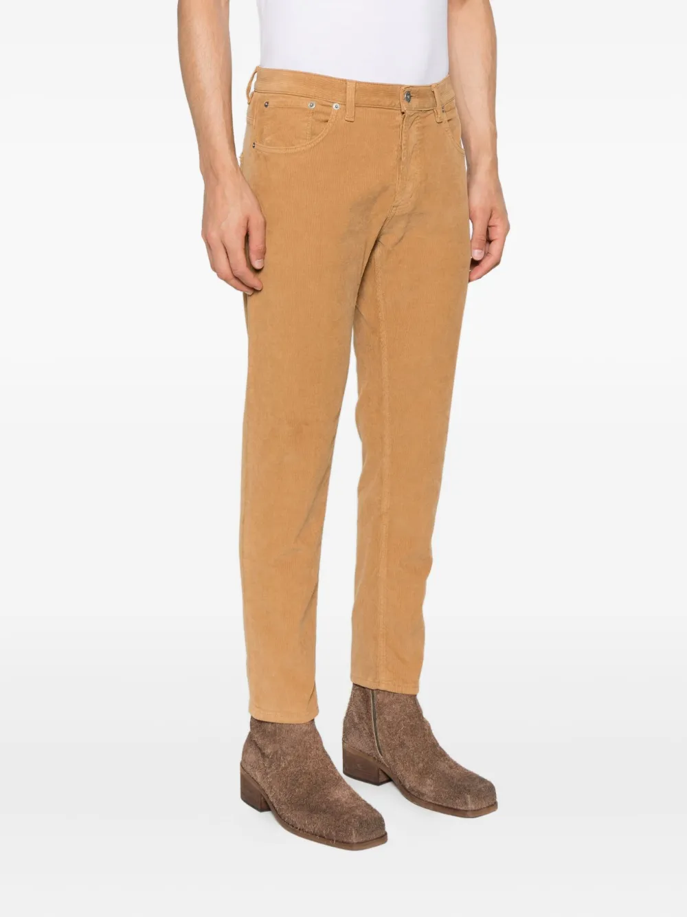 DONDUP Ribfluwelen broek Beige