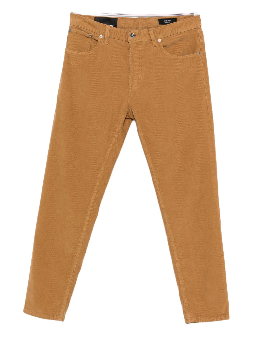 Dondup Straight Fit Corduroy Trousers In Brown