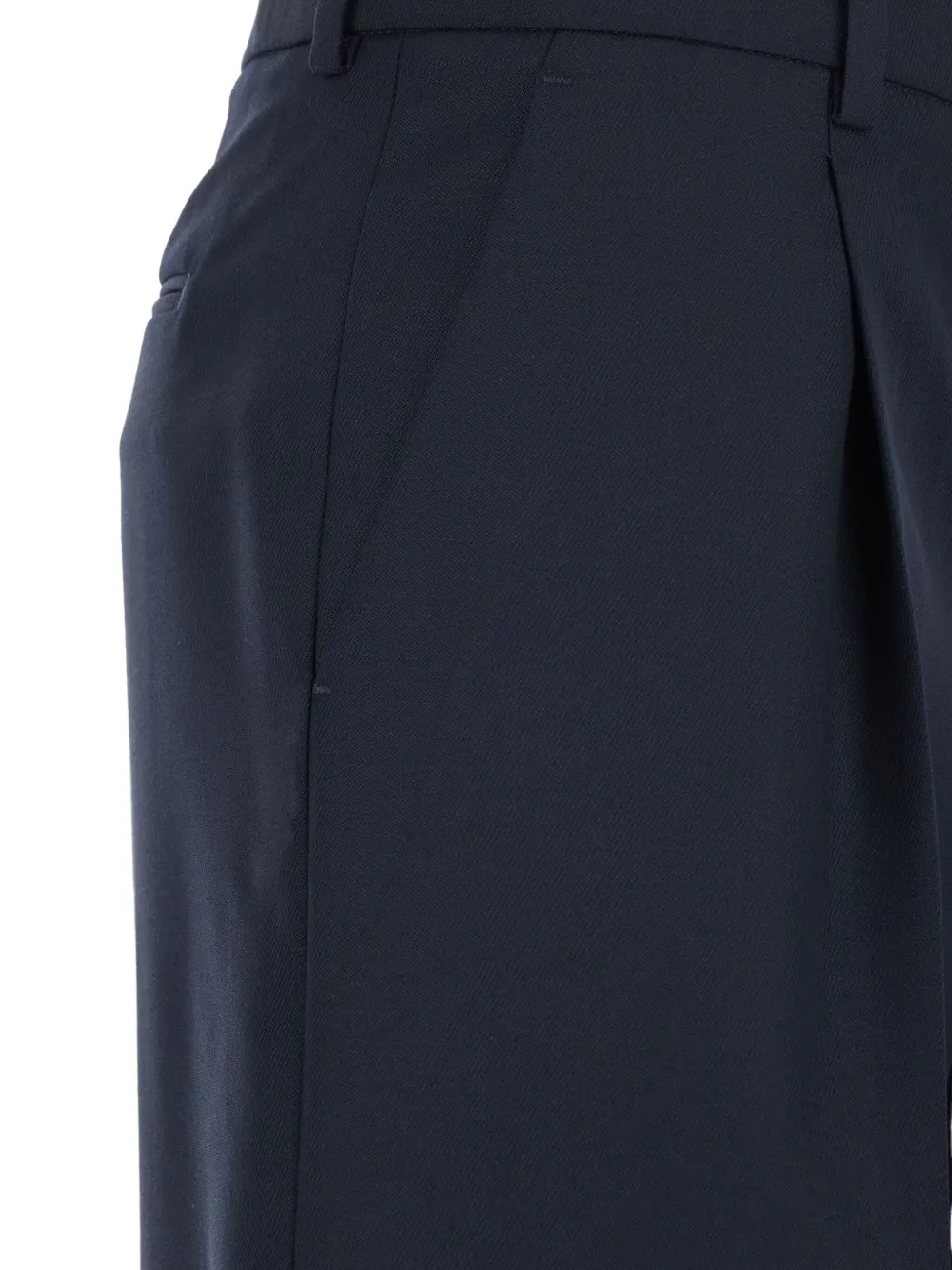 PT Torino Broek met geplooid detail Blauw