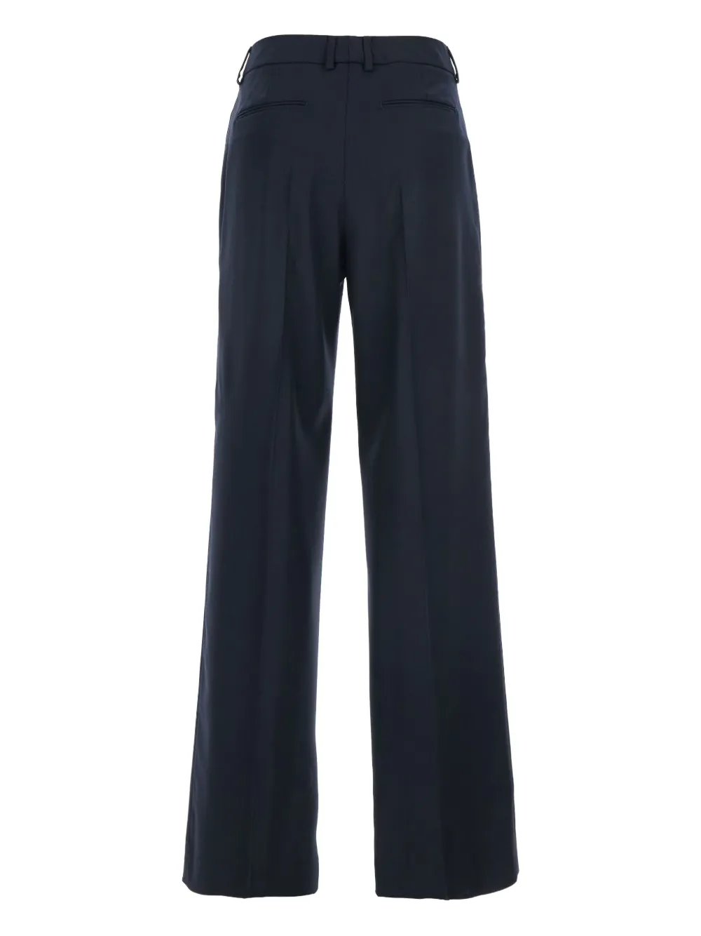 PT Torino Broek met geplooid detail Blauw