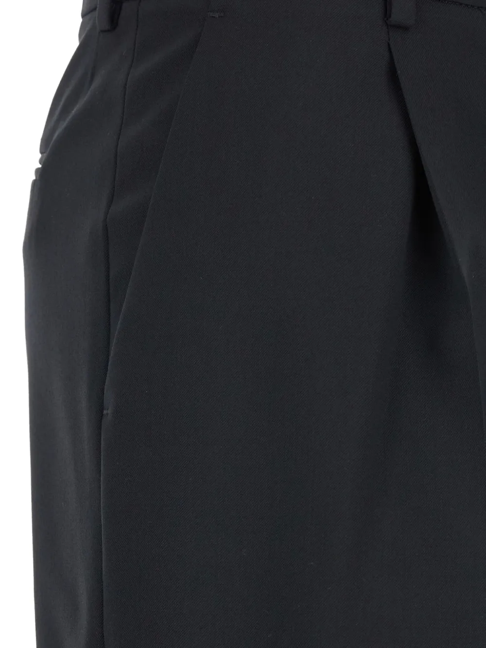 PT Torino pleat-detailed trousers Zwart