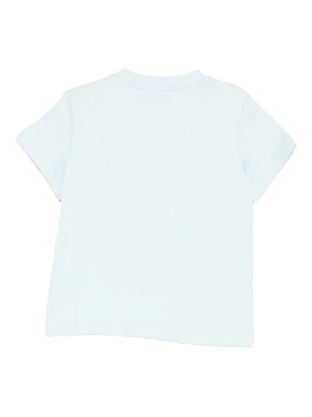 Moschino Kids Katoenen T-shirt met teddybeerprint Blauw