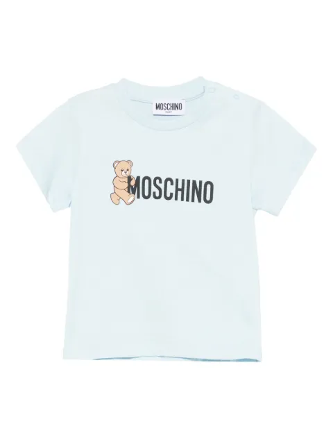 Moschino Kids teddy-print cotton T-shirt
