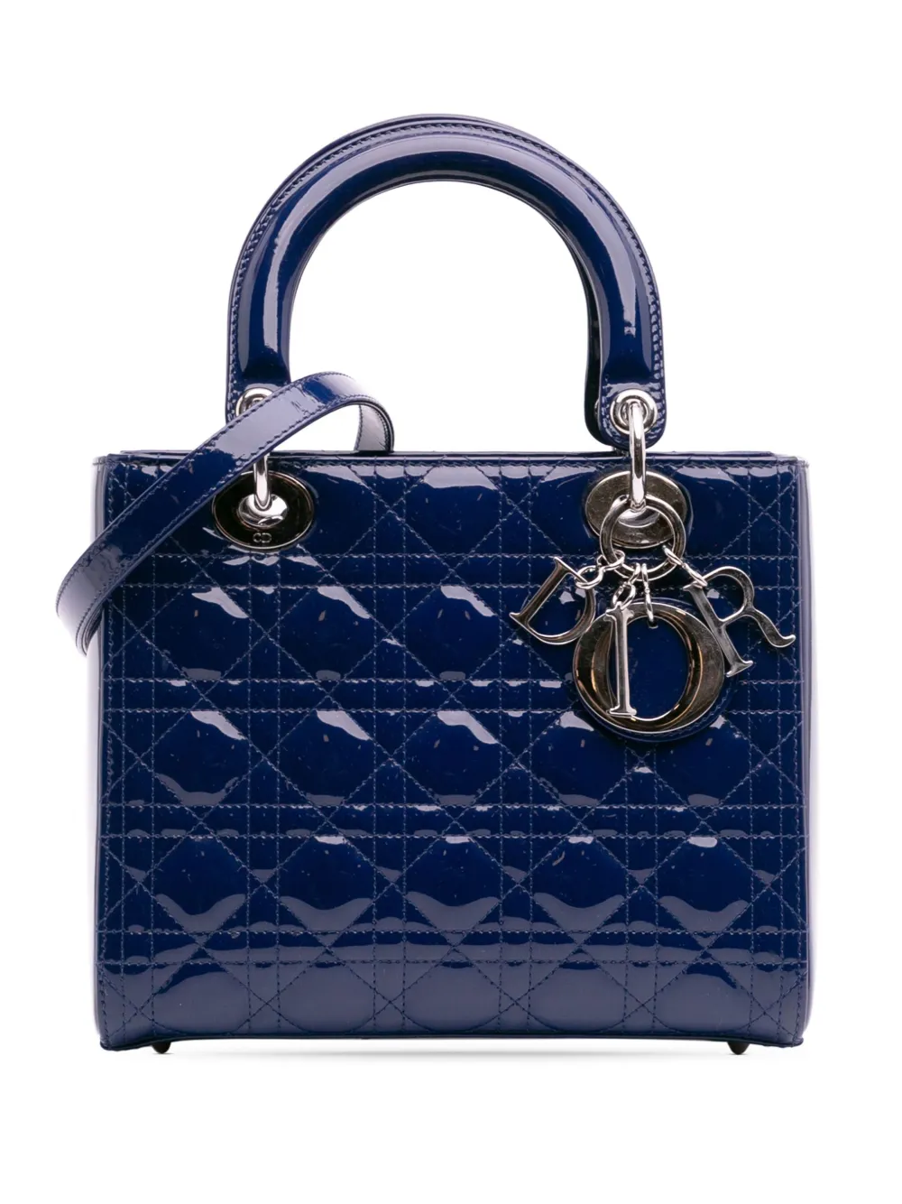 Christian Dior Pre-Owned 2013 Medium Patent Cannage Lady Dior satchel Christian Dior Pre-Owned 2013 Medium Patent Cannage Lady Dior satchel
