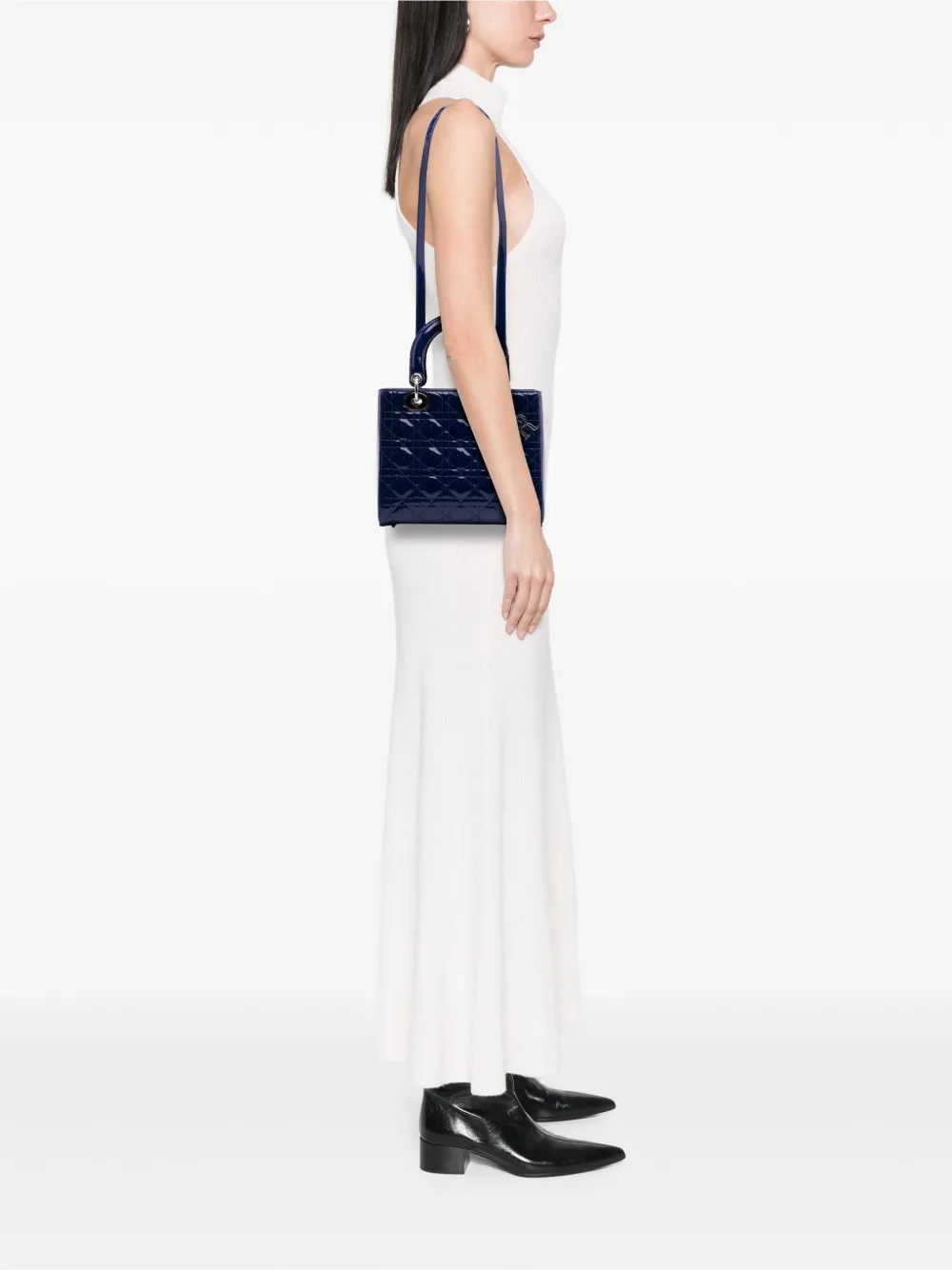 Christian Dior Pre-Owned 2013 Medium Patent Cannage Lady Dior satchel | Pre-Owned | Image 2