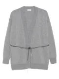 Peserico tie-fastening cardigan - Grey