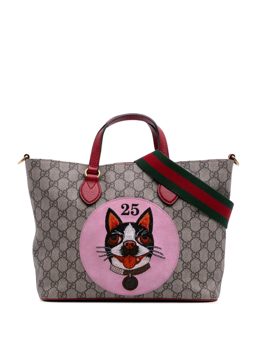 Gucci Pre-Owned 2016-2025 GG Supreme Bosco satchel - ブラウン Gucci Pre-Owned 2016-2025 GG Supreme Bosco satchel - ブラウン