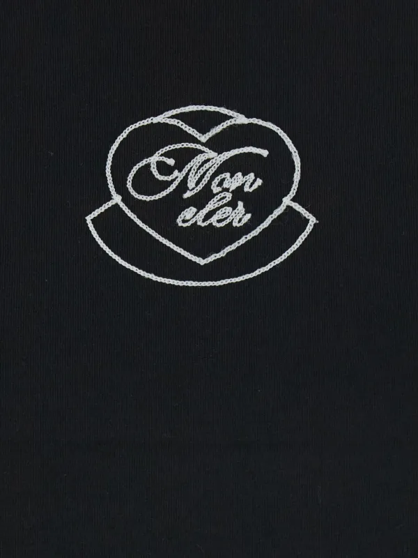 Moncler ハート ロゴ Tシャツ | ブラック | FARFETCH JP