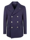 Tagliatore double-breasted wool peacoat - Blue