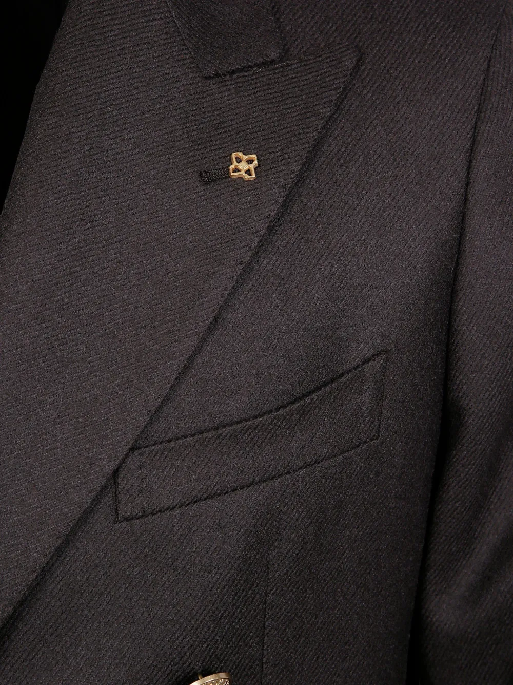 Tagliatore double-breasted gold-button jacket Bruin