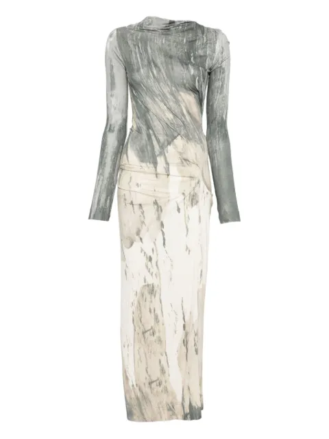 Vivienne Westwood Pre-Owned 抽象印花连衣裙（2016年典藏款）