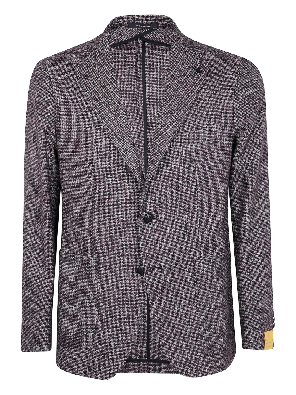 Tagliatore textured wool blazer Zwart