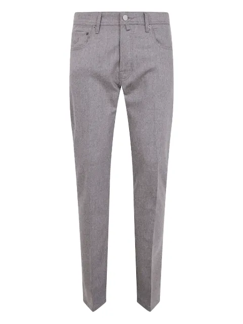 Jacob Cohën embroidered-pocket wool trousers